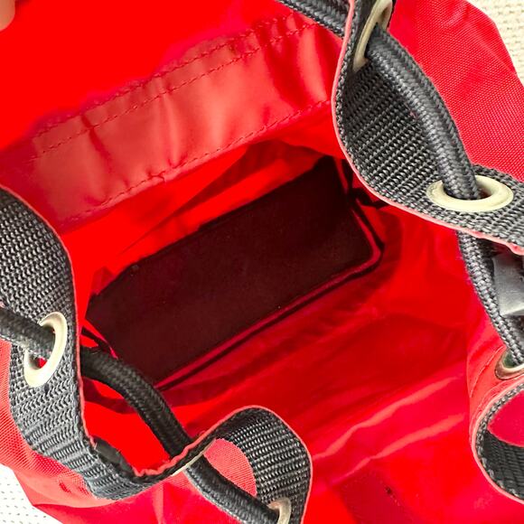 Tommy Hilfiger Vintage 90s Red Industrial Zip Nylon Embroidered Crest Backpack main image 10